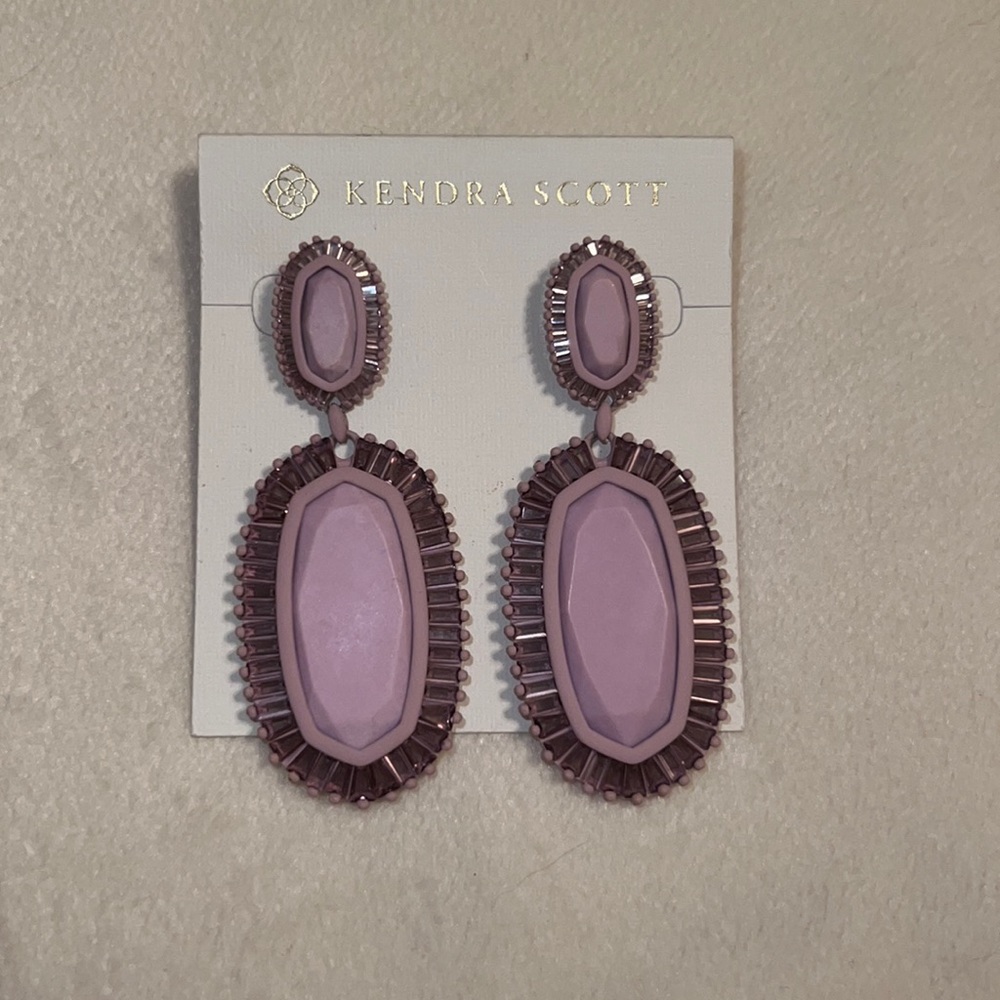 Kendra Scott Kaki Monochromatic Lilac Earrings